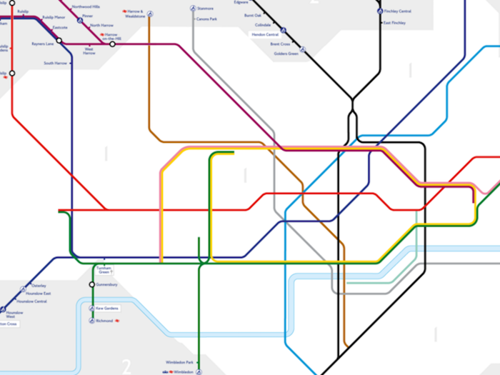 This Tube map shows which areas of London are affordable if you make an average income