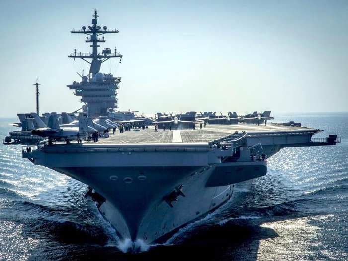 21 photos that show just how imposing US aircraft carriers are