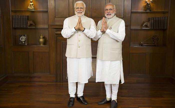 This is what happened when Prime Minister Narendra Modi met his wax statue