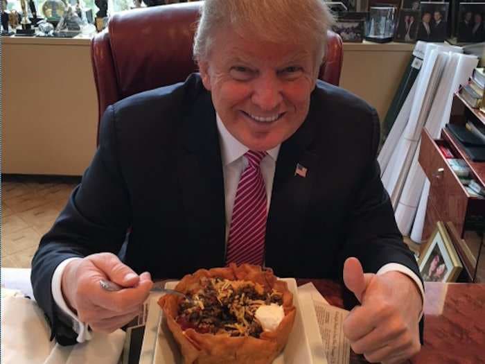 Donald Trump tweets out photo of taco bowl for Cinco de Mayo, says 'I love Hispanics'