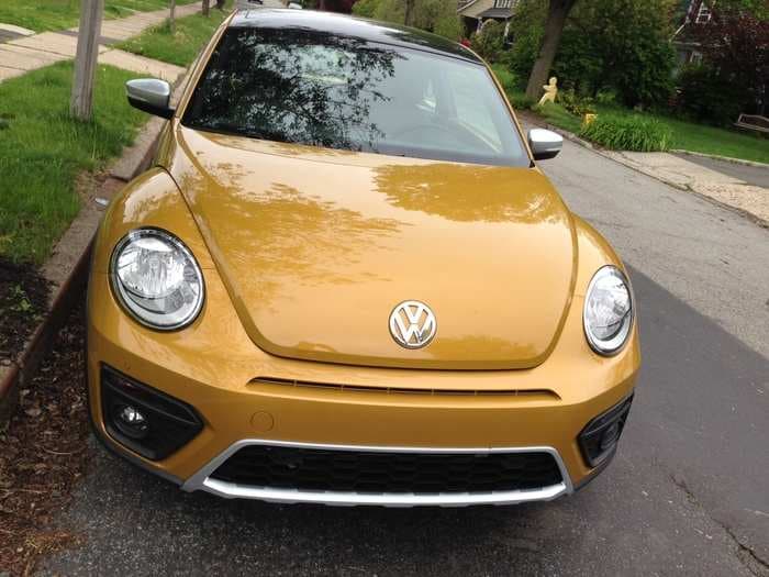 The VW Beetle has a cool feature that the driver never sees