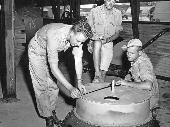 Declassified photos show the US's final preparations for the only nuclear weapons attacks in history