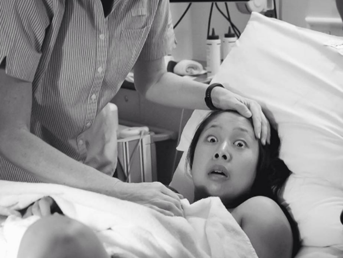 This mom's reaction to delivering a boy - and not the girl she had been expecting - is priceless