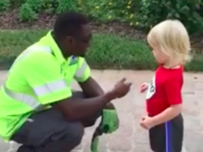 These 3-year-old triplets are in love with their garbage men, and their friendship is too cute