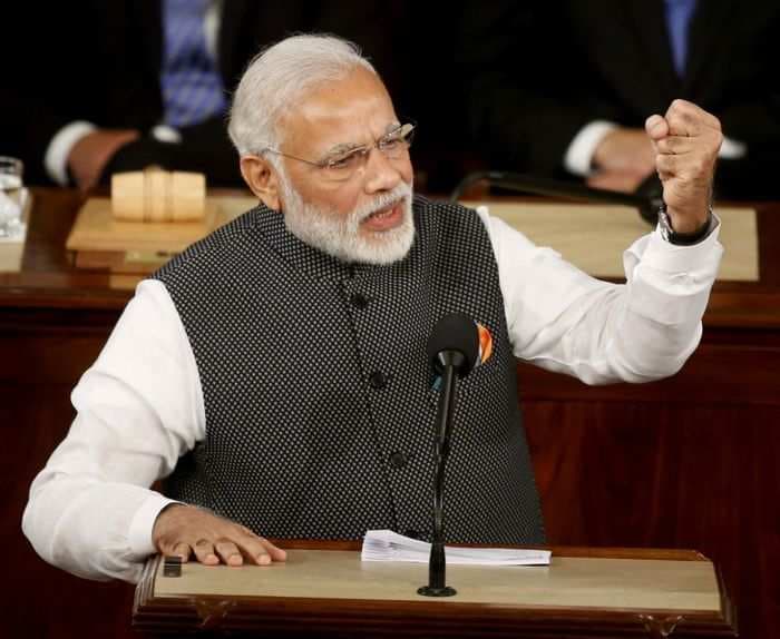 Prime Minister Narendra Modi's speech at the US Congress gets 8 standing ovations