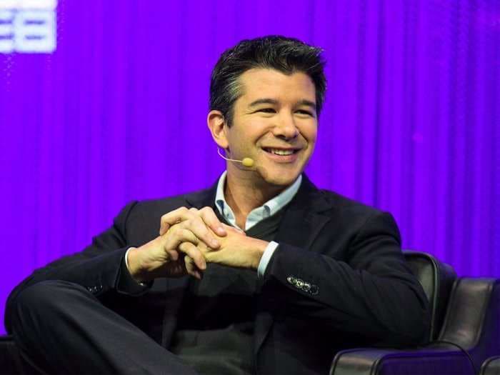 Uber's CEO rocked up to a tech conference in a ridiculous yellow car