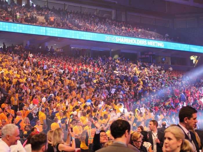 Family Feud, Katy Perry, and a drone: What it was like to attend the week-long spectacle around Walmart's shareholders meeting