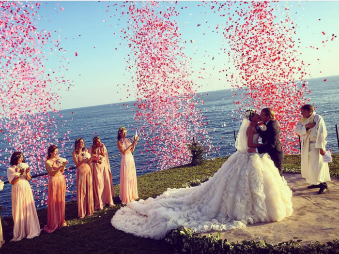 A fashion stylist got married in Capri and had the most over-the-top wedding ever