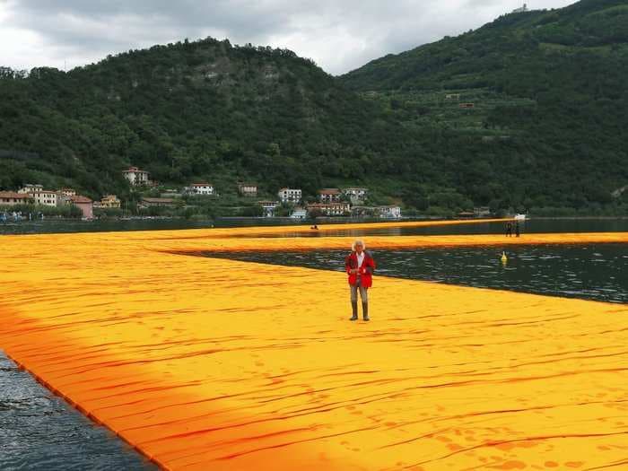 A gigantic new pier in Italy literally lets visitors walk across a lake