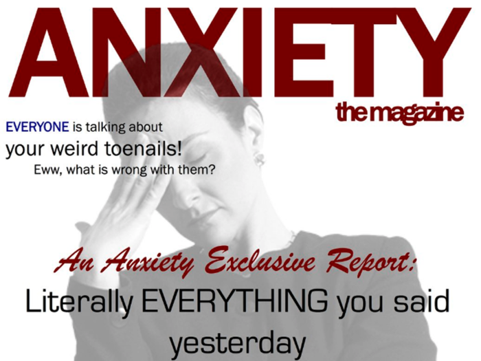 A PhD student created fake magazine covers to show what it's like to have anxiety