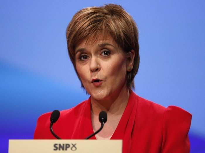 SNP's Nicola Sturgeon says a second independence referendum is 'very much on the table'