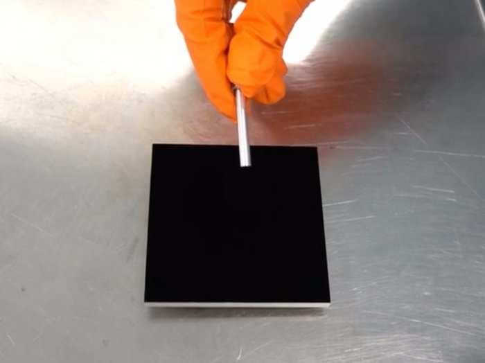 This is the darkest color in existence - it's so dark it can make objects disappear