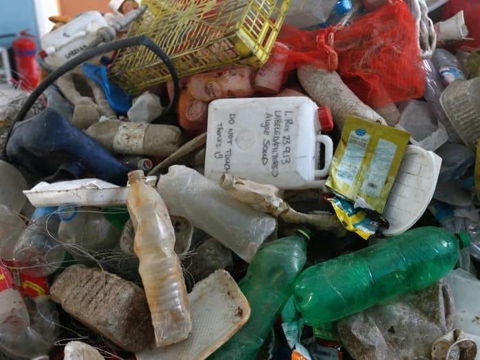 The beaches of Hong Kong have become a 'plastic tide' after being flooded with garbage