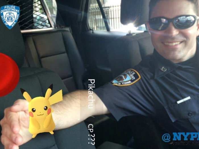 The NYPD caught a Pikachu inside a police cruiser, and used it to deliver a message to Pokemon Go players