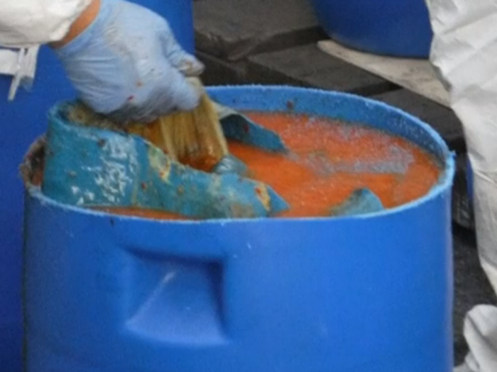 Mexican marines discovered tons of cocaine hidden in 217 containers of spicy salsa