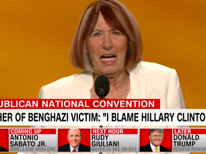 Mother of Benghazi victim addresses Republican convention: 'Hillary for prison. She deserves to be in stripes'