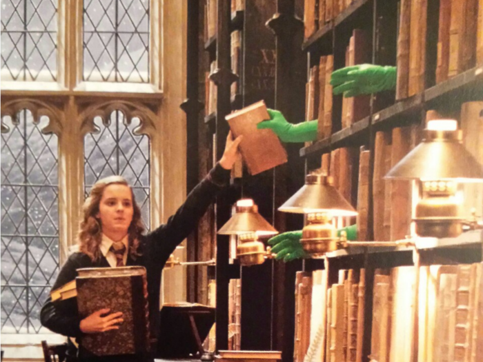 How they made books fly around the library in the 'Harry Potter' movies