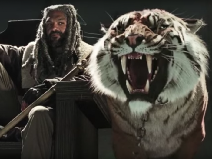 The pet tiger in new 'The Walking Dead' trailer might save the show