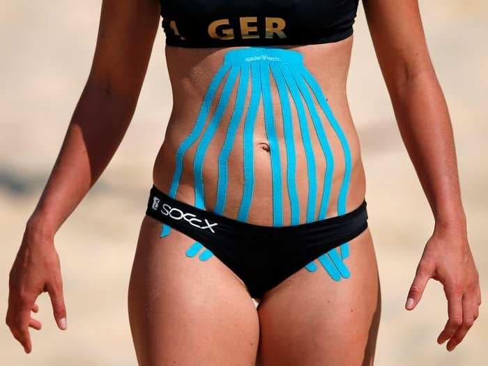 Here's why Olympic athletes wear that weird tape