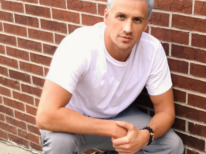 Swimmer Ryan Lochte dyed his hair a weird color for the Olympics
