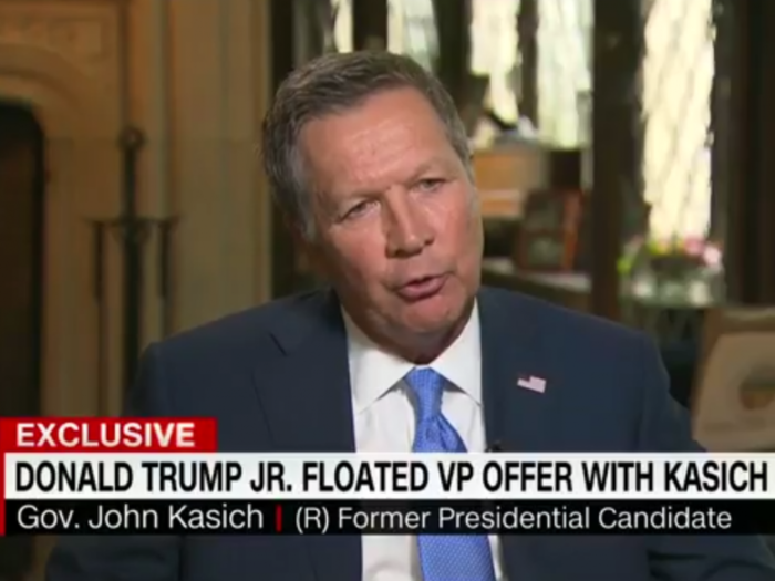 John Kasich repudiates Donald Trump, says campaign contacted his office about VP slot
