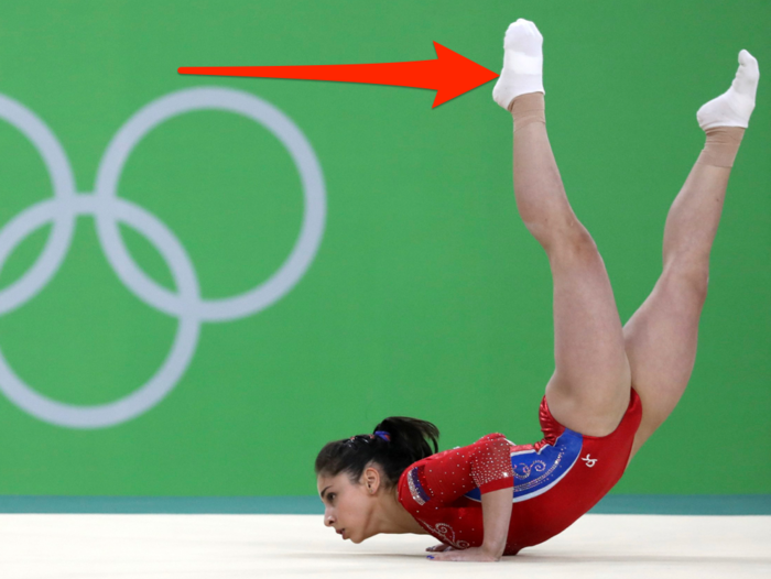 An expert explains why some Olympic gymnasts wear socks