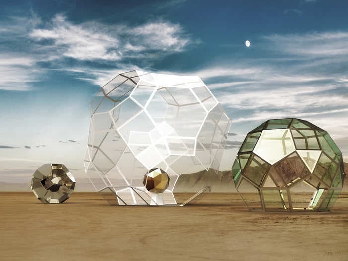 Giant, laser-cut glass orbs will glow at Burning Man this year