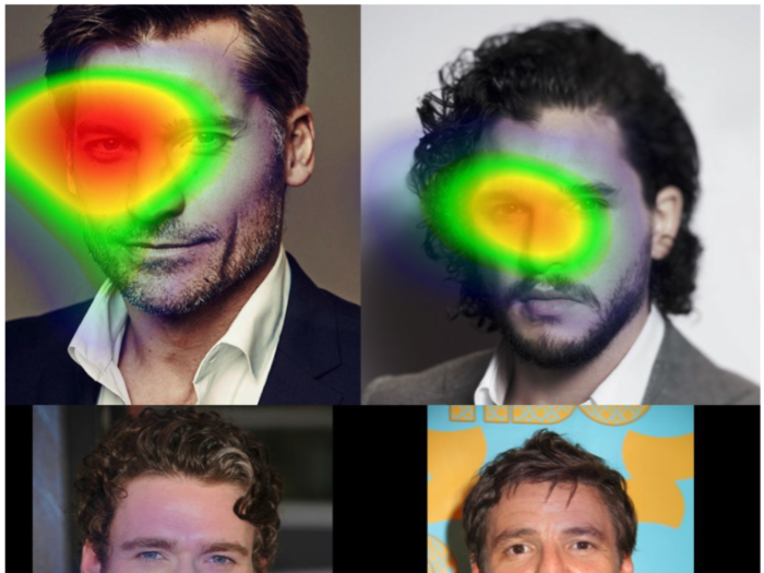 These eye-tracking heat maps show what people really care about