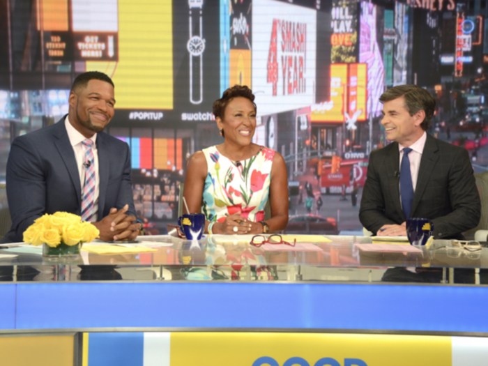 Michael Strahan just started his first day as a cohost on 'Good Morning America'