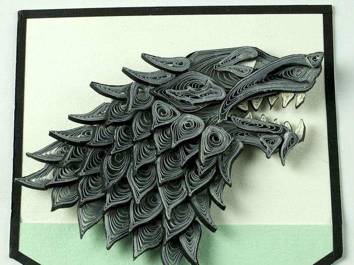 This 'Game of Thrones' fan made intricate miniature shields using just paper and glue