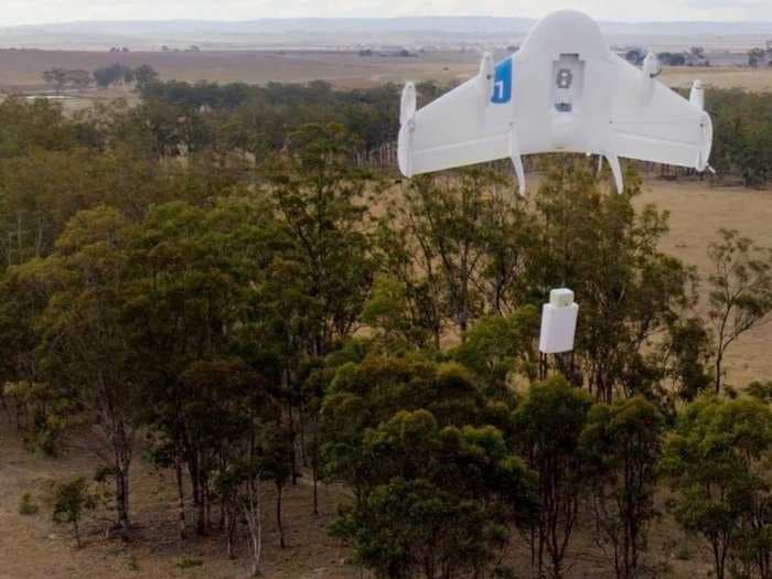 Alphabet is debuting its drone project for the first time by flying burritos to hungry college kids