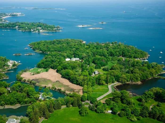 Take a tour of the 63-acre Connecticut 'island' that just hit the market for $175 million