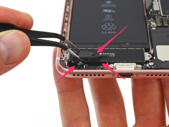 Apple replaced the headphone jack on the iPhone 7 with a fake speaker grill