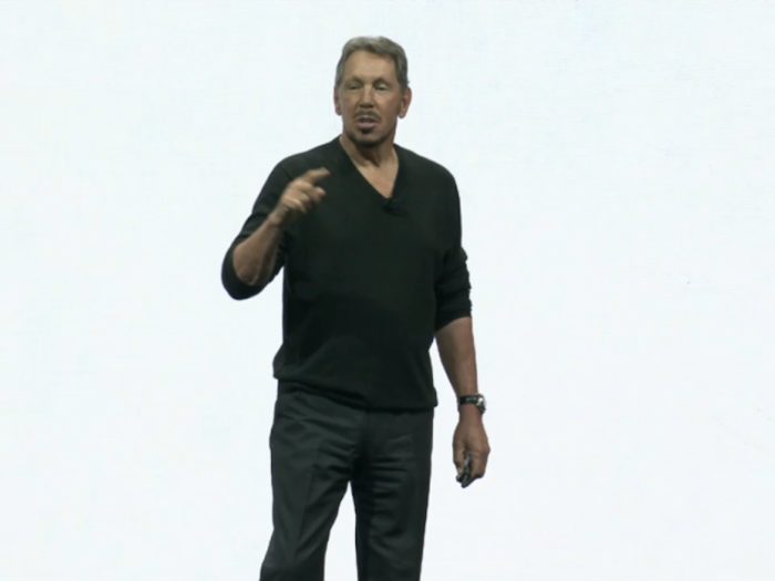 Larry Ellison demonstrated Oracle's new chat bot with a joke about his salary