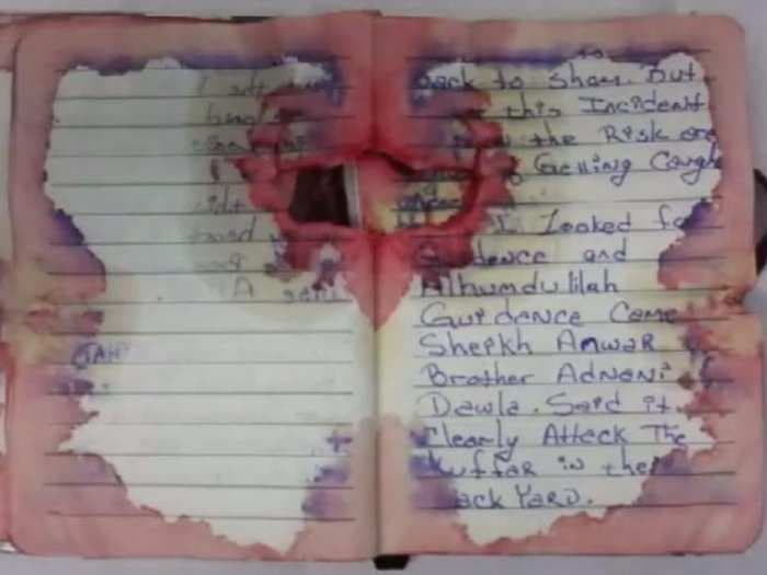 Inside the bloody notebook the suspected New York City bomber had on him when he was shot