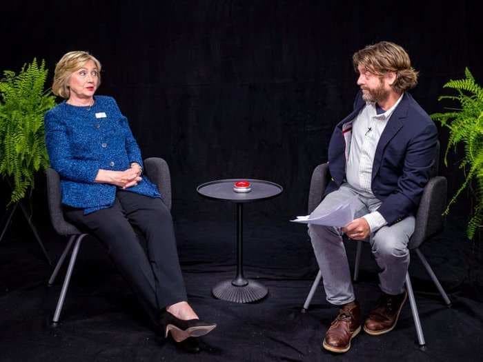 Watch Hillary Clinton sit down with Zach Galifianakis in his hilarious 'Between Two Ferns' interview