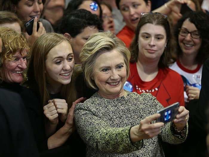 A top group supporting Hillary Clinton is deploying staffers to text back and forth with voters