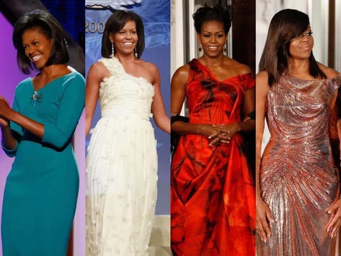 44 photos that show the evolution of Michelle Obama's killer style