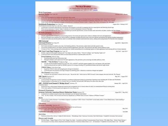 This is exactly what a hiring manager scans for when reviewing resumes