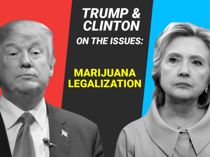 Here's where Donald Trump and Hillary Clinton stand on marijuana legalization