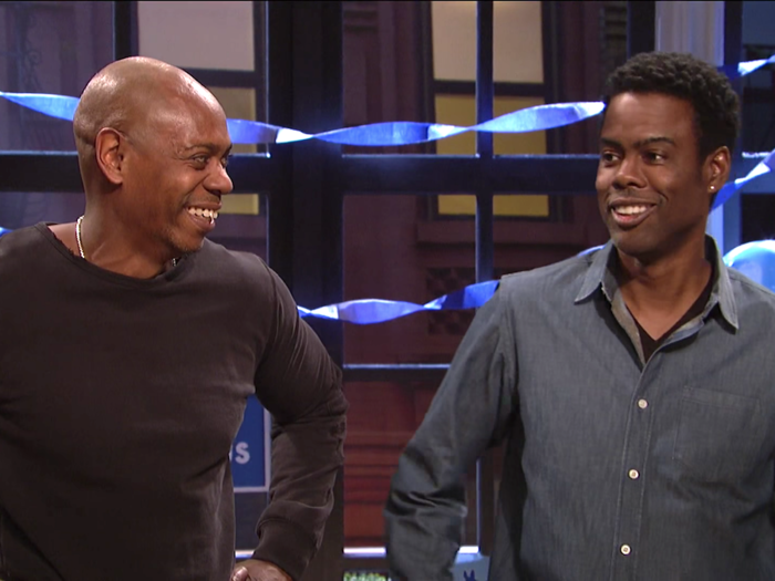 'SNL' host Dave Chappelle and surprise guest Chris Rock give their hilarious take on election night