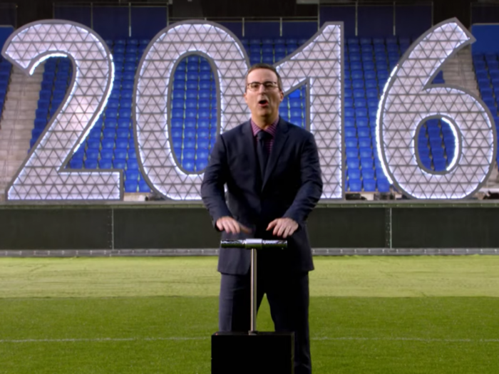 John Oliver: 2016 has been the 'f---ing worst' year