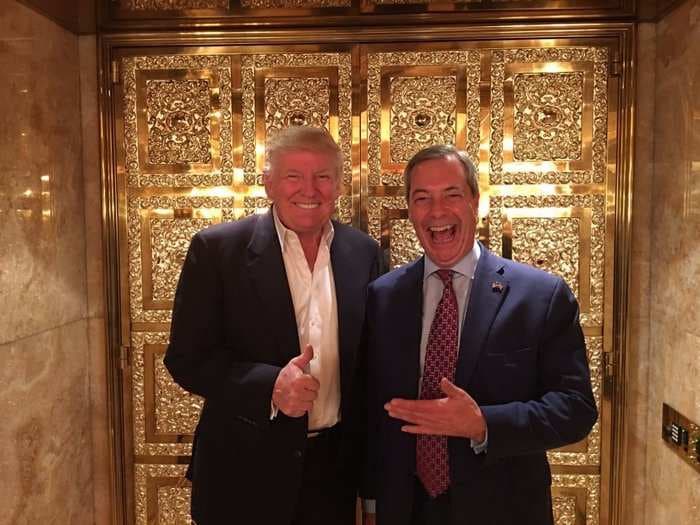 Trump's new team is prioritising policy talk with Nigel Farage before Theresa May