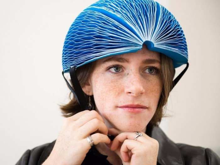 This recyclable paper bike helmet just won a prestigious design award