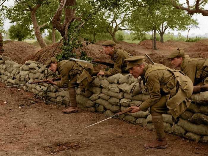 These amazing colorized photographs bring World War I to life