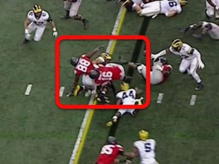 Ohio State beat Michigan after barely converting a gutsy fourth-down play in double-overtime