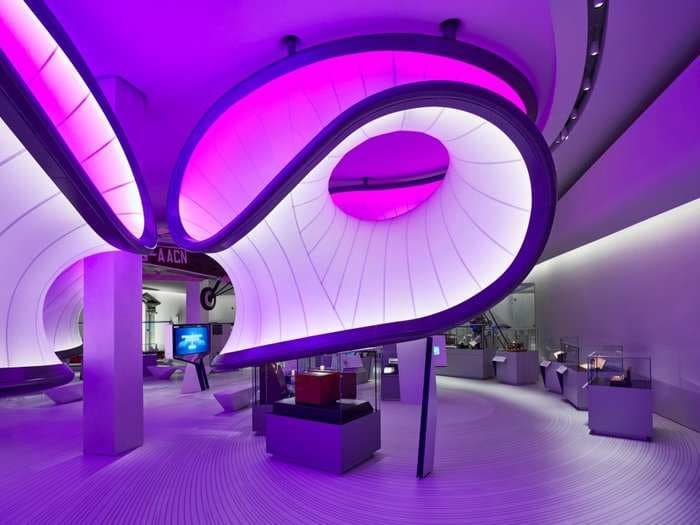 Maths and 19th century skulls: Take a tour of Zaha Hadid's stunning £5 million exhibition at the London Science Museum