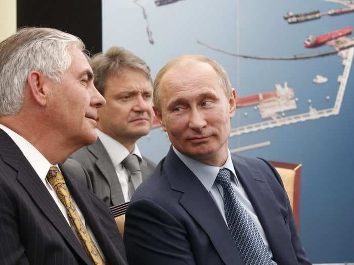 A timeline of Rex Tillerson's relationship with Russian President Vladimir Putin