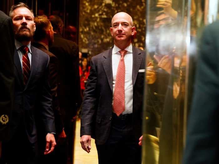 Here's how Amazon CEO Jeff Bezos introduced himself to Trump, after months of animosity