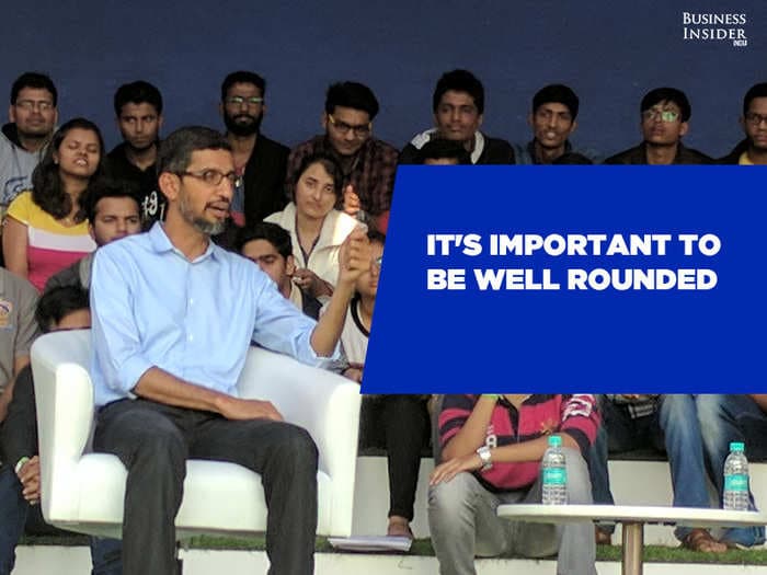 From one engineer to other, Sundar Pichai’s
advice to students at IIT Kharagpur